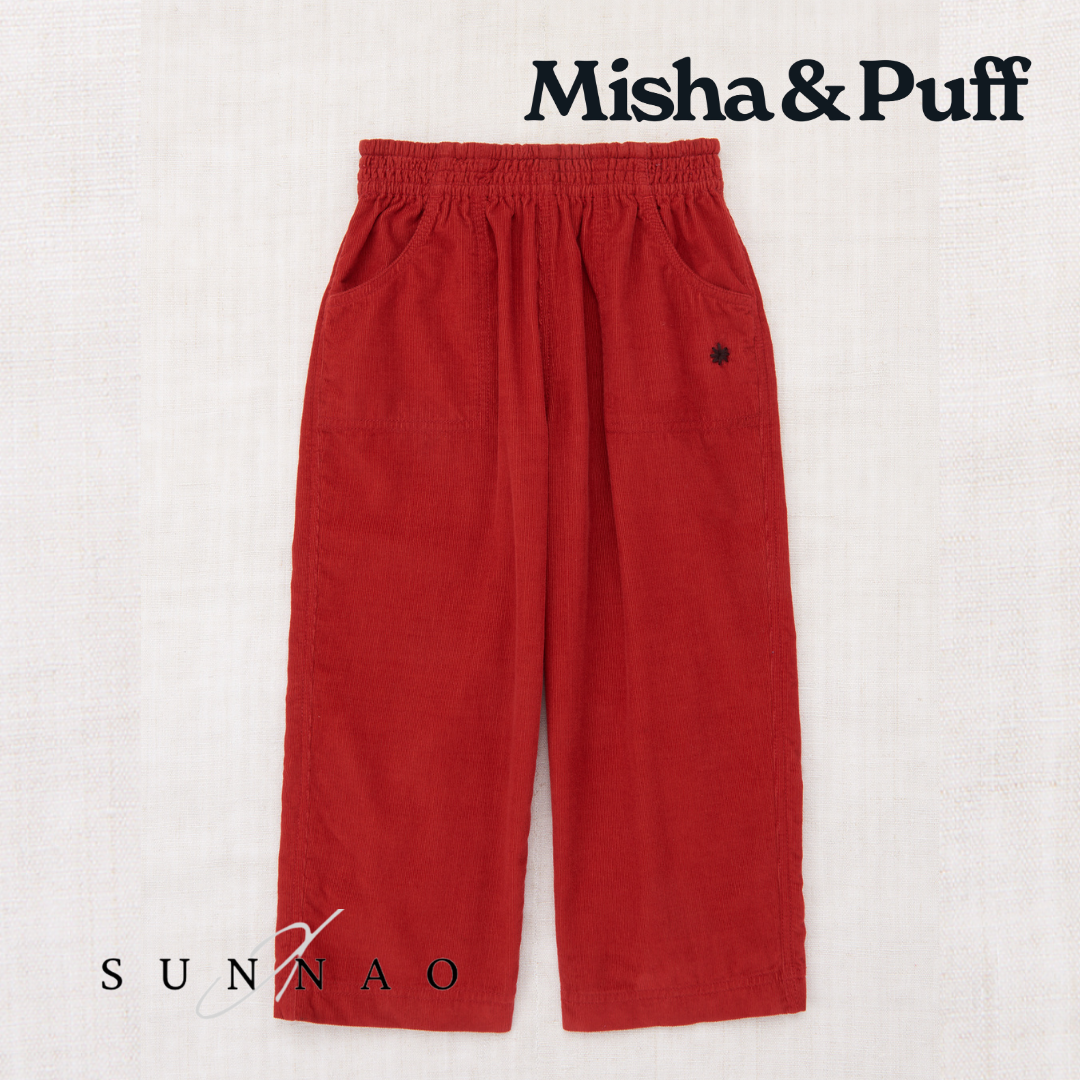 <Misha&Puff> Corduroy Camp Pant - Garnet　Drop2