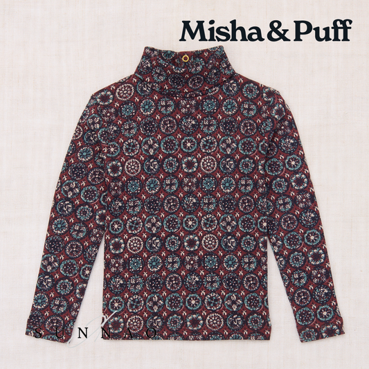 <Misha&Puff> Turtleneck - Madder Root Folk Tile 25Winter　