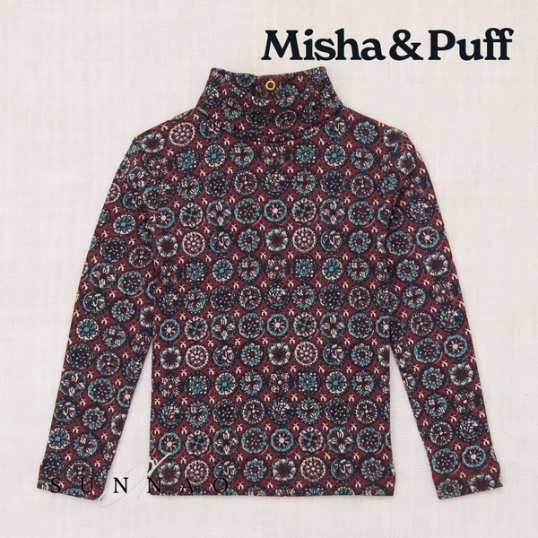 <Misha&Puff> Turtleneck - Madder Root Folk Tile 25Winter　