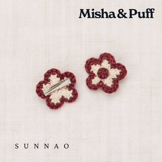 <Misha&Puff> Medium Flower Clip Set- String