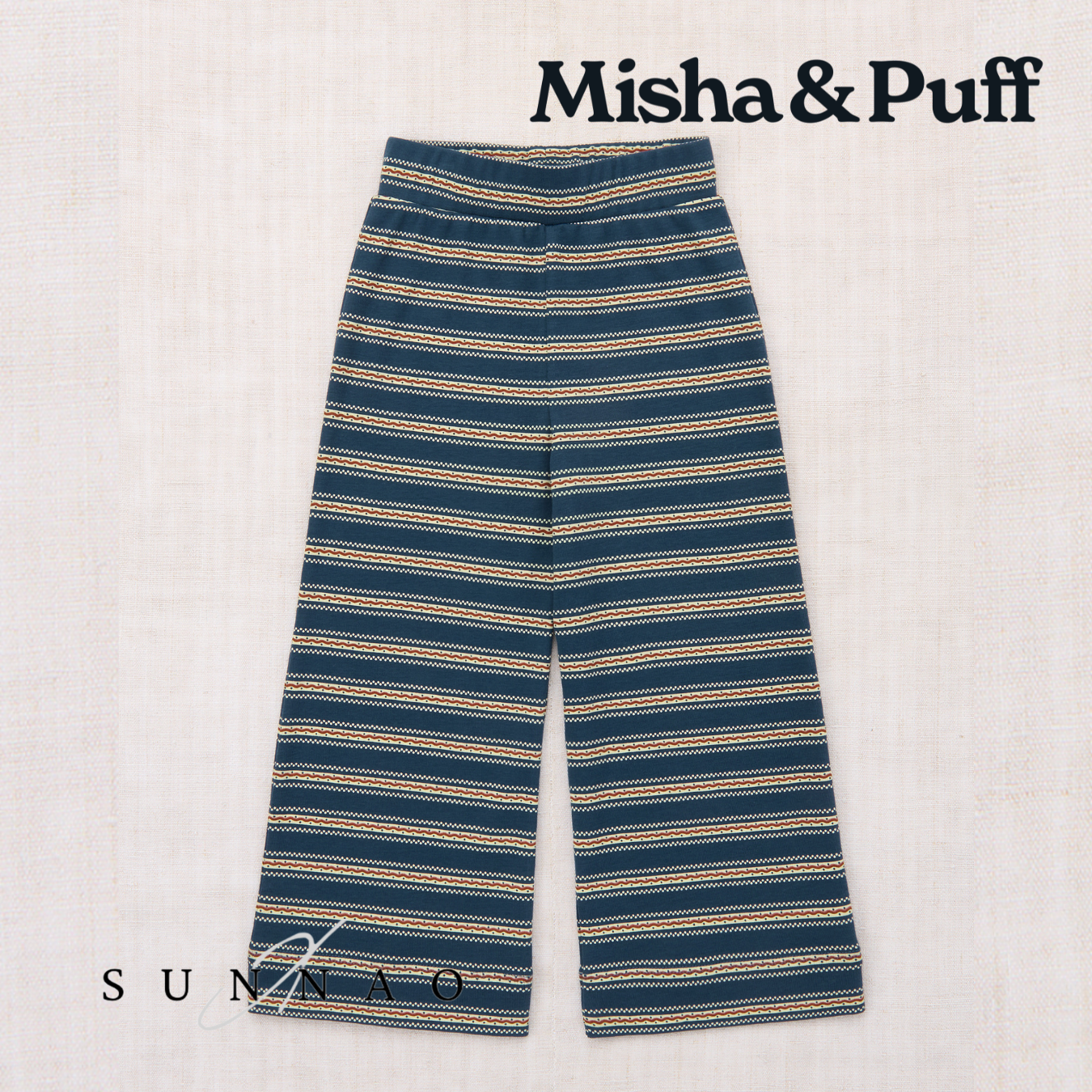 <Misha&Puff> A-Pant - Marine Blue Sgraffito -DROP1　