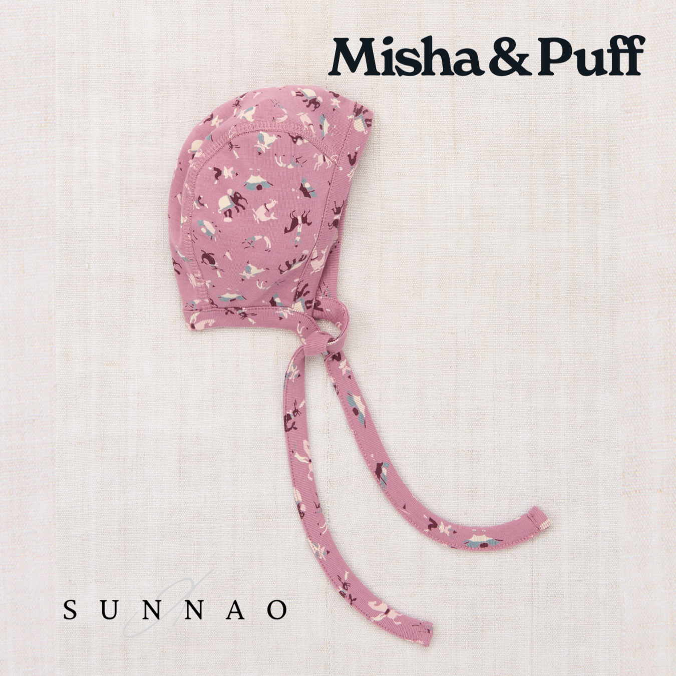 <Misha&Puff> Baby Bonnet - Antique Rose Circus - DROP1