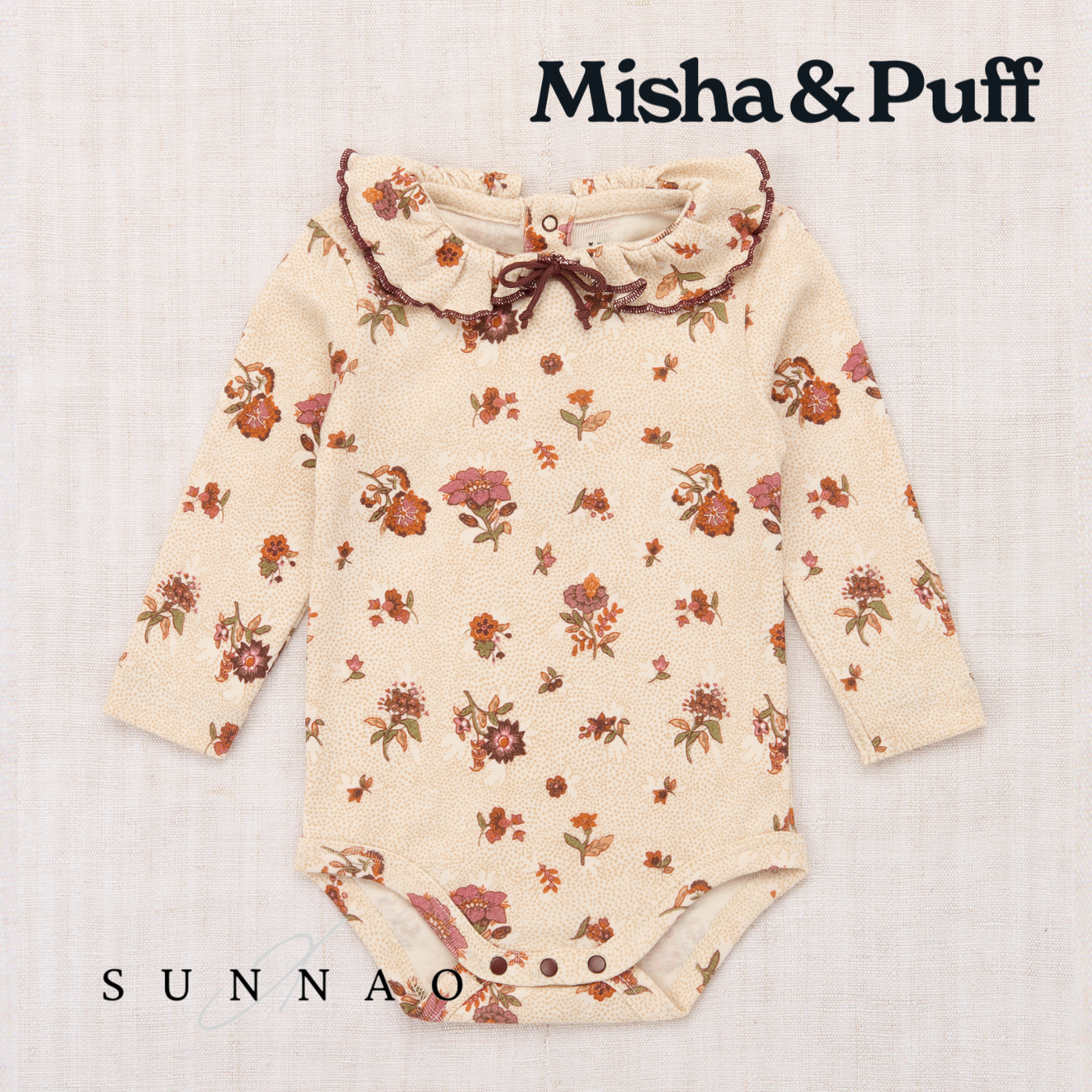 <Misha&Puff> Baby Pattie Onesie - String/Antique Rose Holyoke Floral - DROP1　