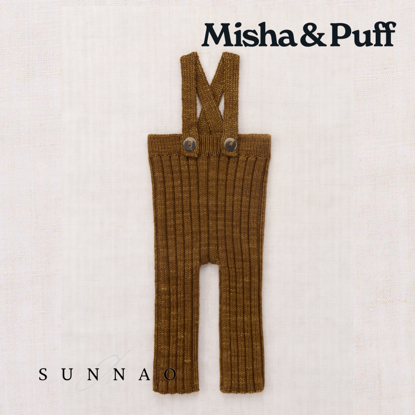<Misha&Puff> Baby Rib Longies - Nutmeg - DROP1