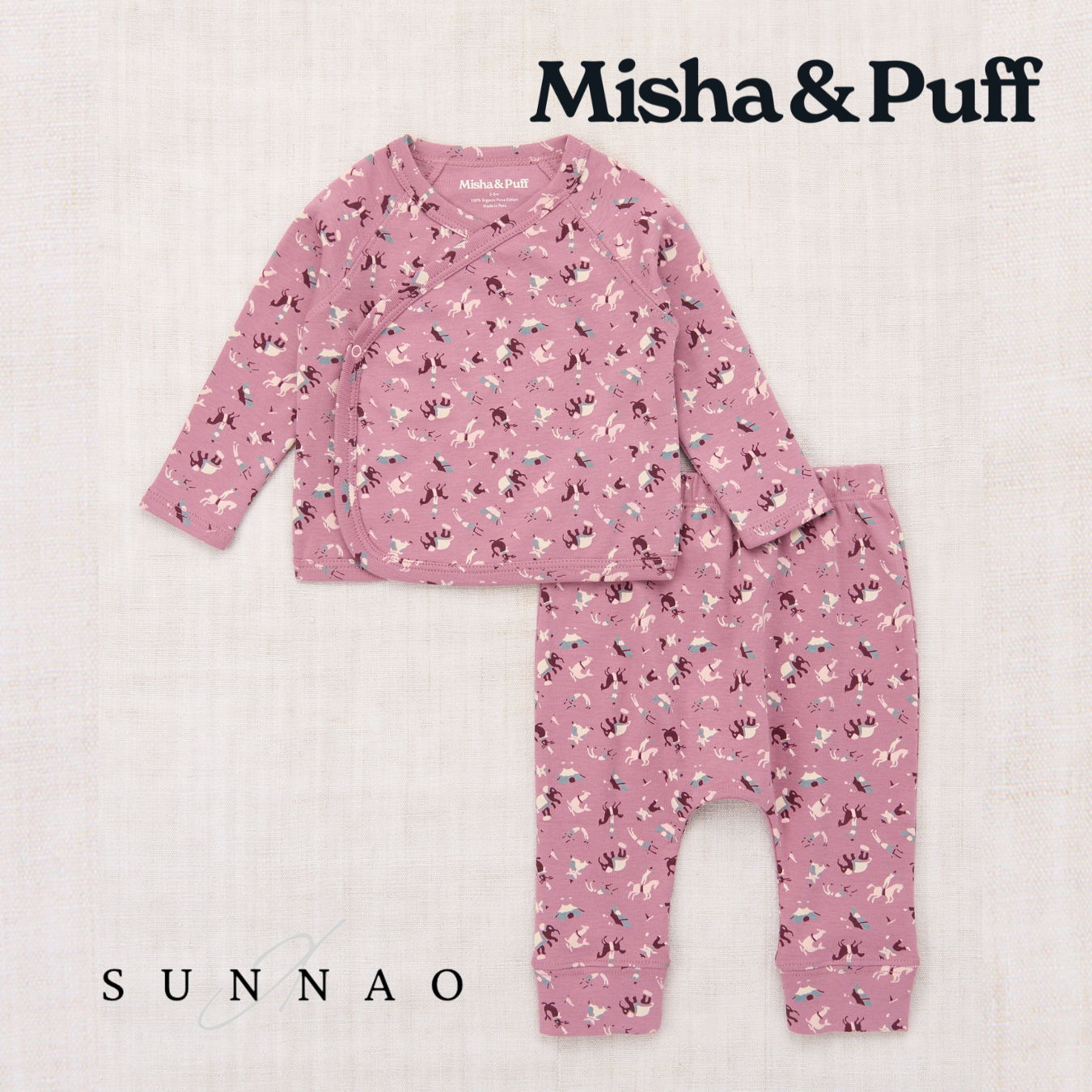 <Misha&Puff> Baby Wrap Set - Antique Rose Circus - DROP1　