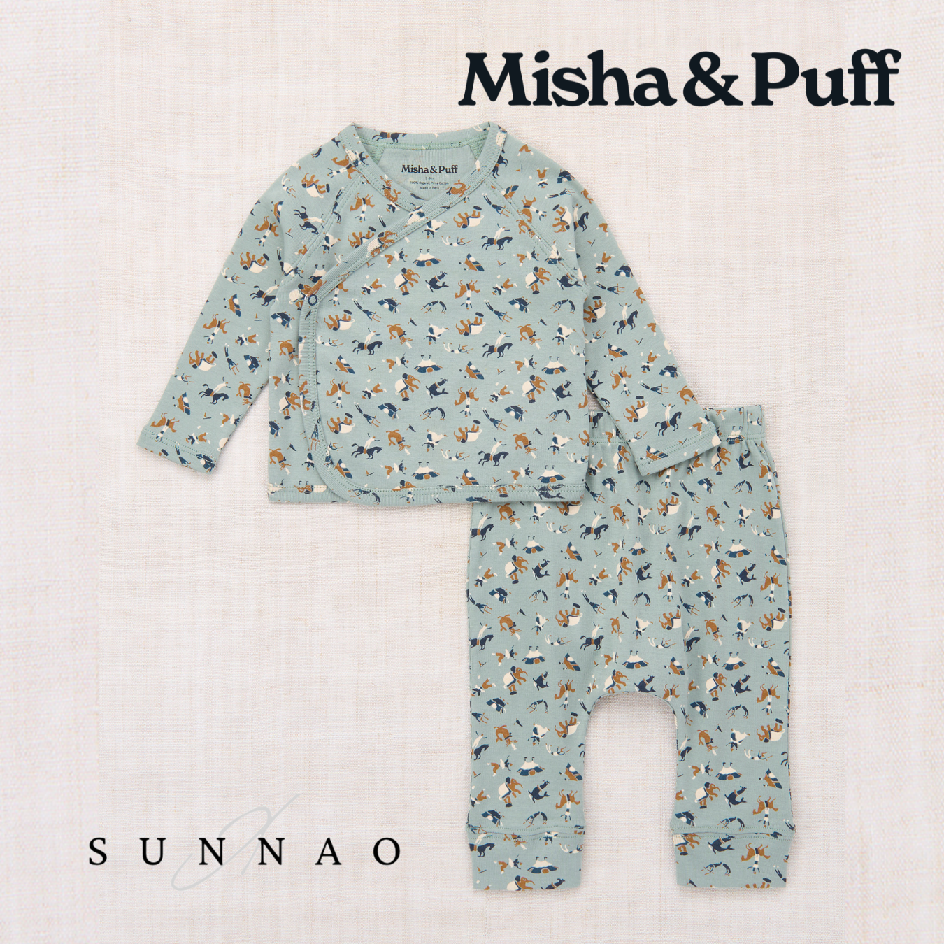 <Misha&Puff> Baby Wrap Set - Onsen Circus - DROP1　