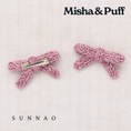 Gallery viewerに画像を読み込む, <Misha&Puff> Goldie Bow Set - Antique Rose - DROP1
