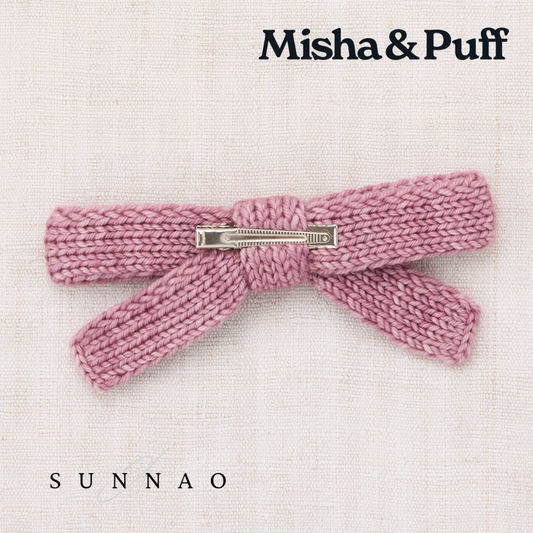 <Misha&Puff> Jumbo Goldie Bow - Antique Rose  - DROP1