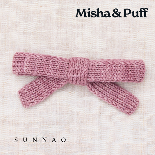 <Misha&Puff> Jumbo Goldie Bow - Antique Rose  - DROP1