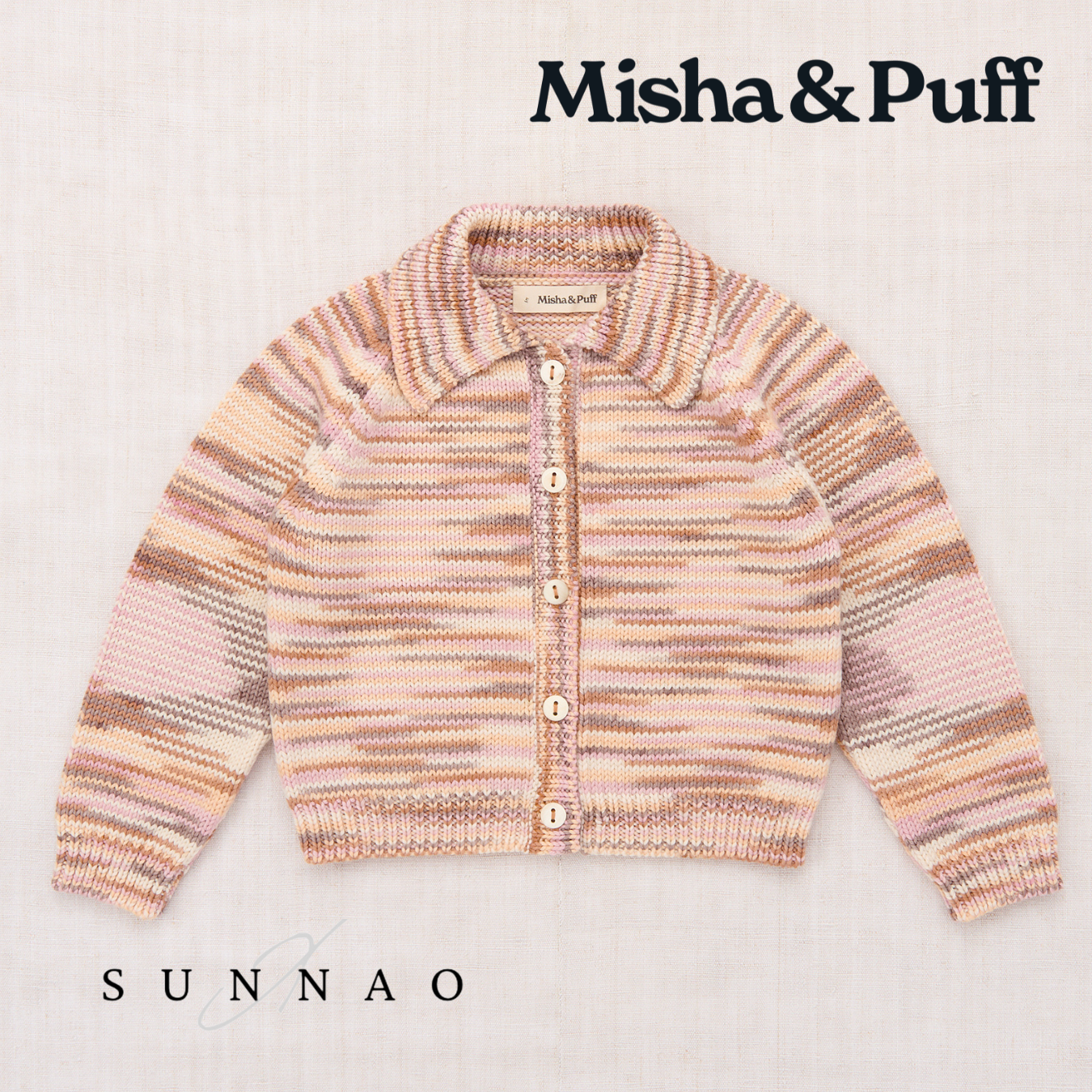 <Misha&Puff> Motley Cardigan - Mochi Space Dye - DROP1