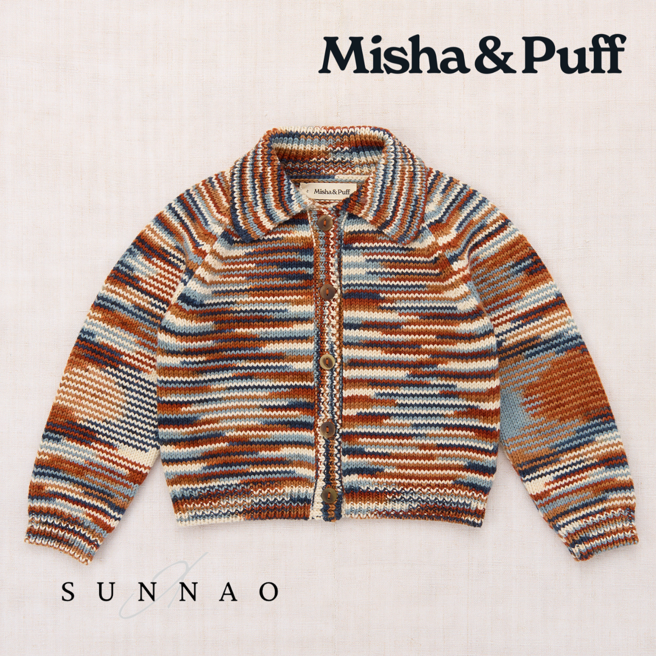 <Misha&Puff> Motley Cardigan - Neriage Space Dye - DROP1