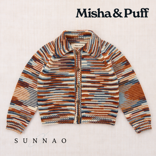 <Misha&Puff> Motley Cardigan - Neriage Space Dye - DROP1