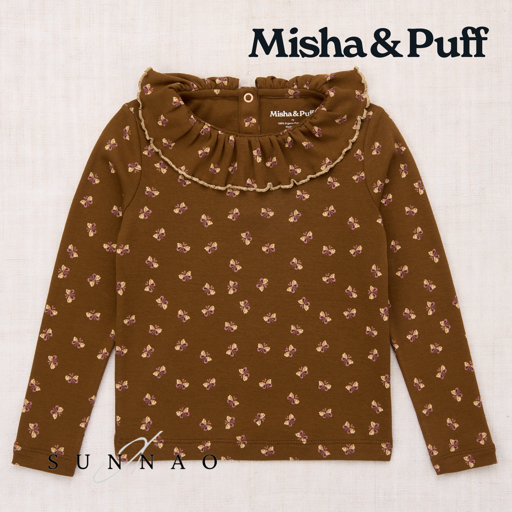<Misha&Puff> PALOMA TOP - NUTMEG MARIPOSA - DROP2