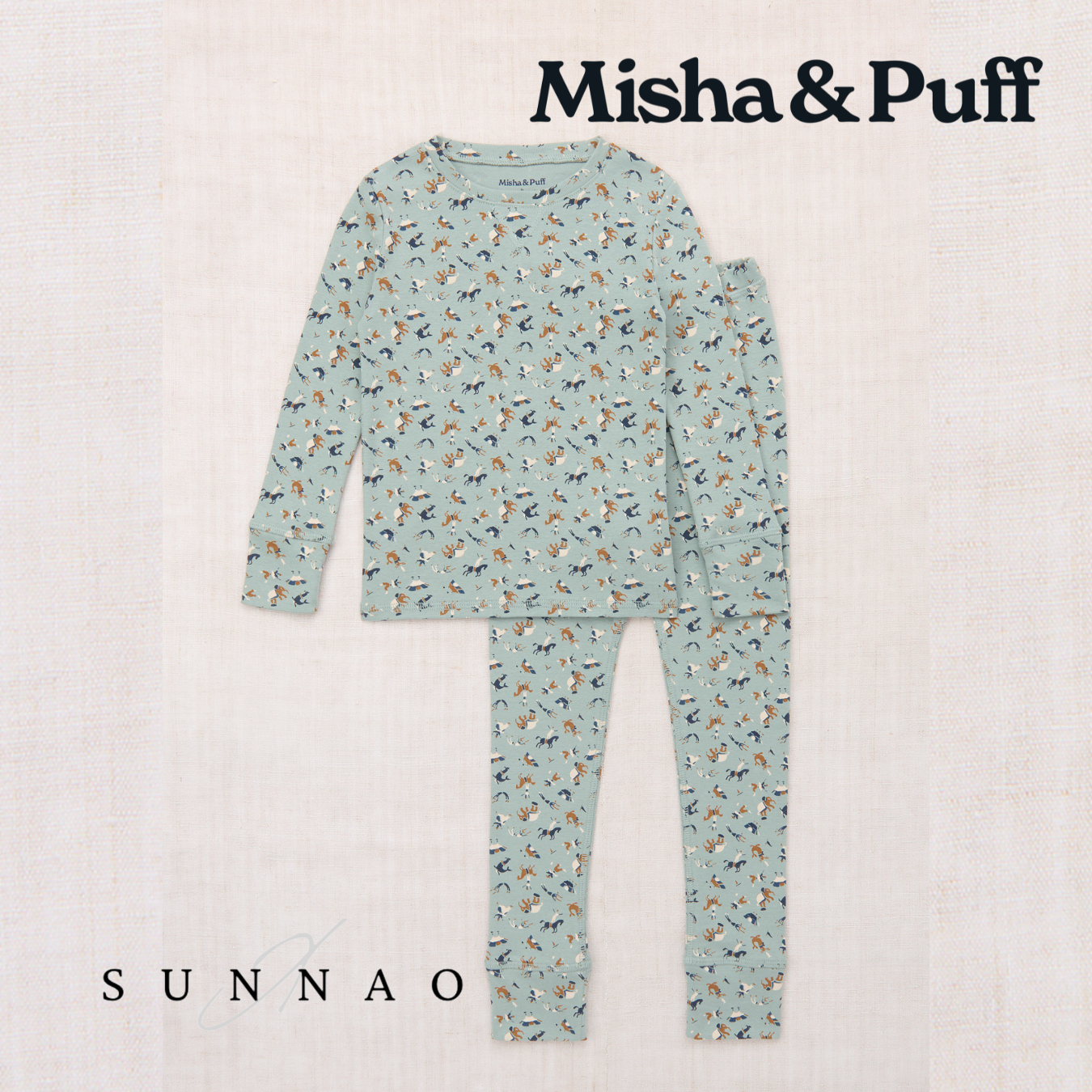 <Misha&Puff> Pajama Set - Onsen Circus　