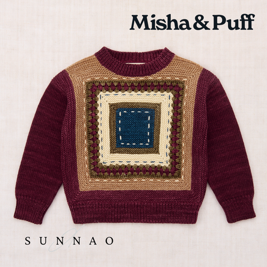 <Misha&Puff> Running Stitch Sweater - Cambridge - DROP1　