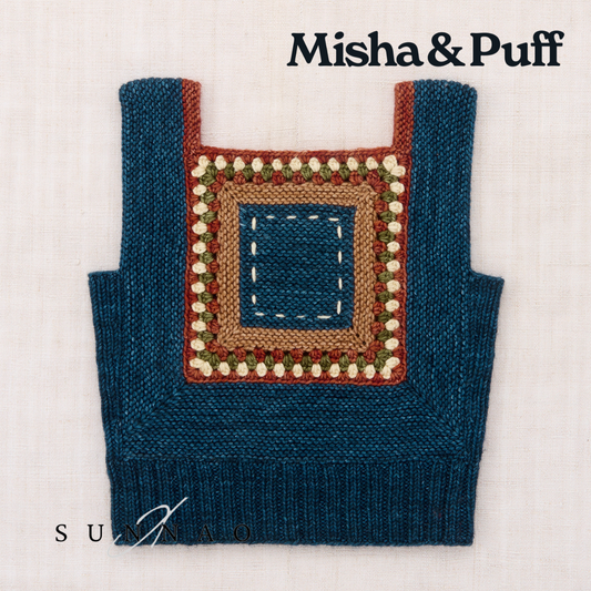 <Misha&Puff> Running Stitch Tank - Marine Blue - DROP1