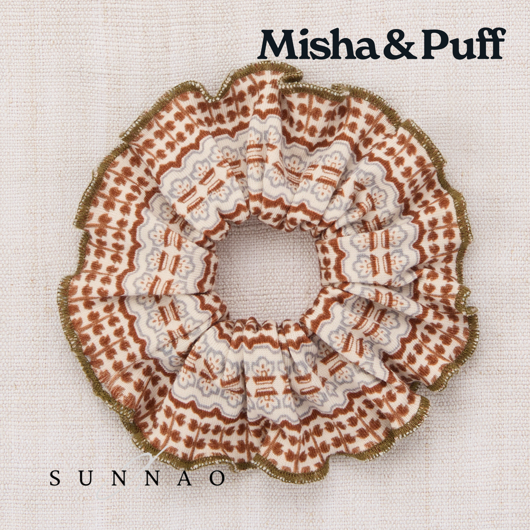 <Misha&Puff> SCRUNCHIE - NORI ARABLE - DROP2