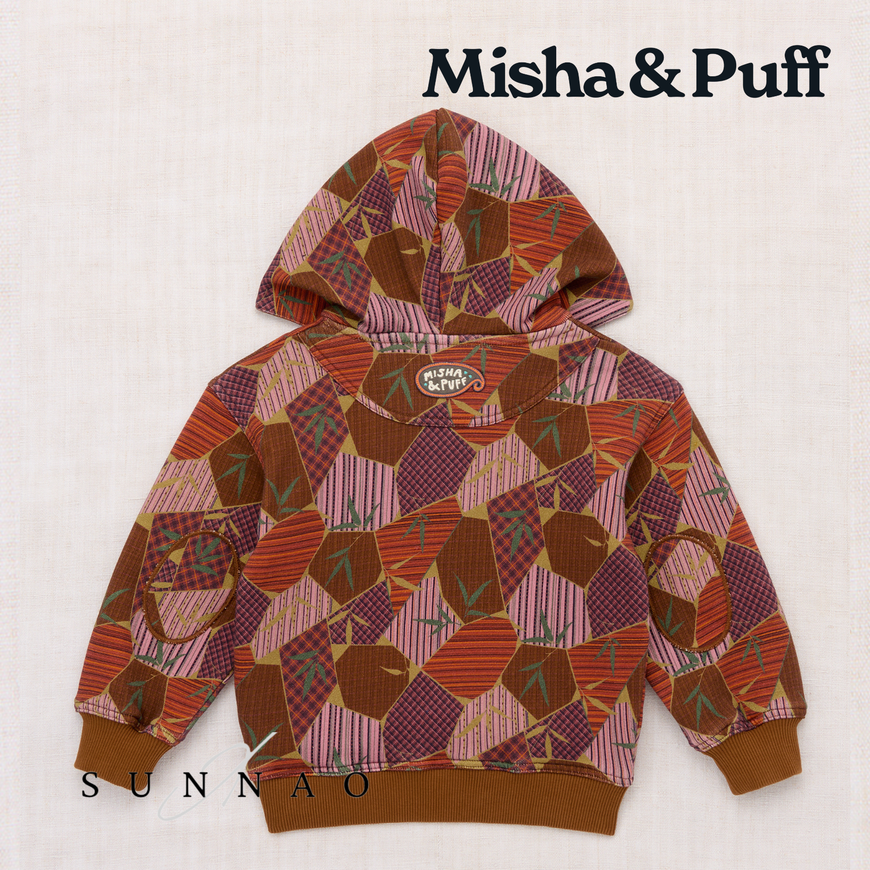 <Misha&Puff> STADIUM HOODIE - ANTIQUE ROSE KYOTO - DROP2