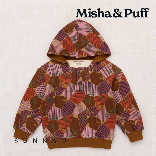 <Misha&Puff> STADIUM HOODIE - ANTIQUE ROSE KYOTO - DROP2