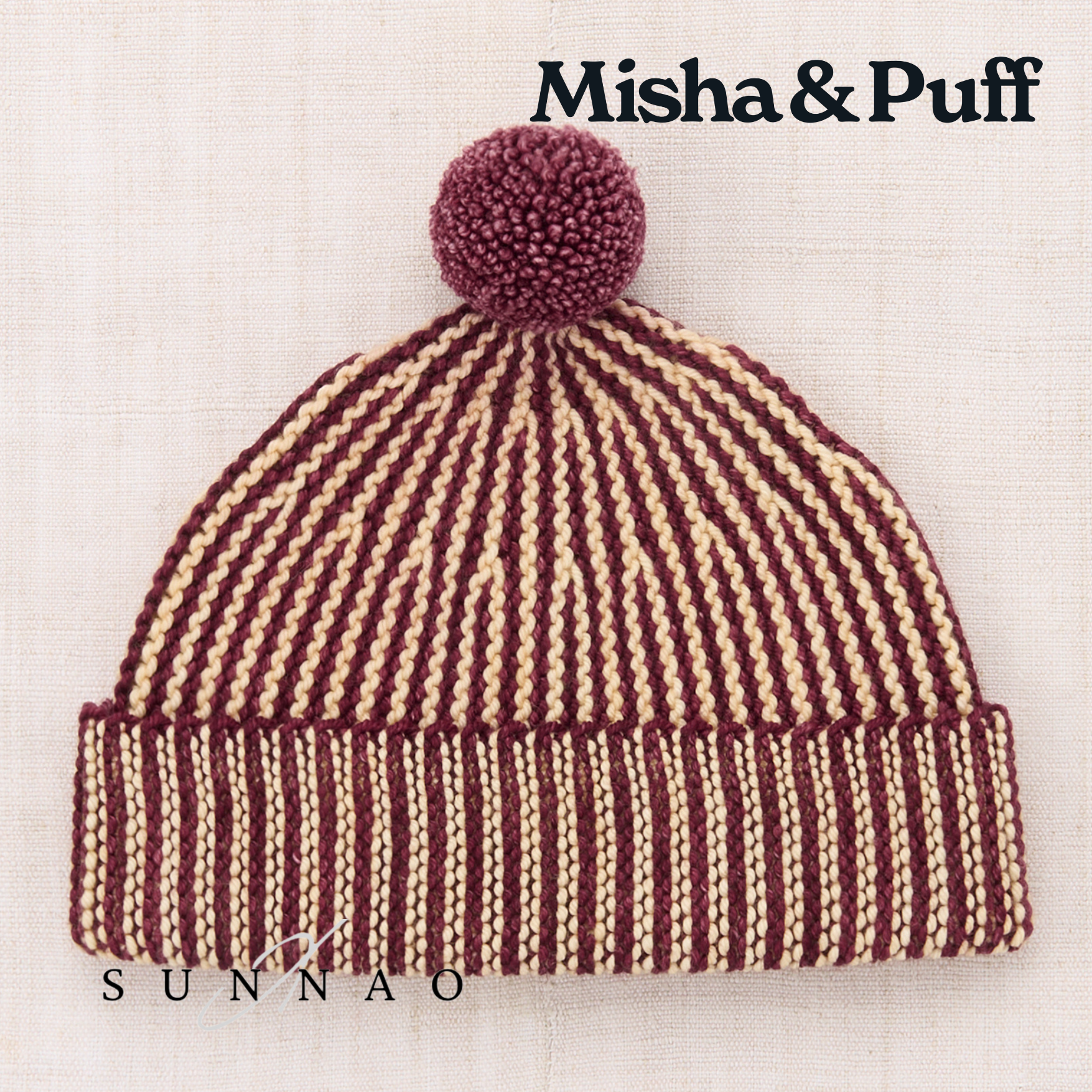 <Misha&Puff> STRATA GARTER HAT - CAMBRIDGE - DROP2