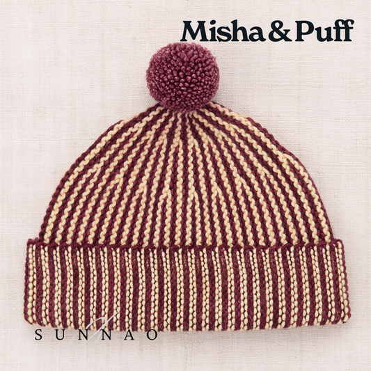 <Misha&Puff> STRATA GARTER HAT - CAMBRIDGE - DROP2