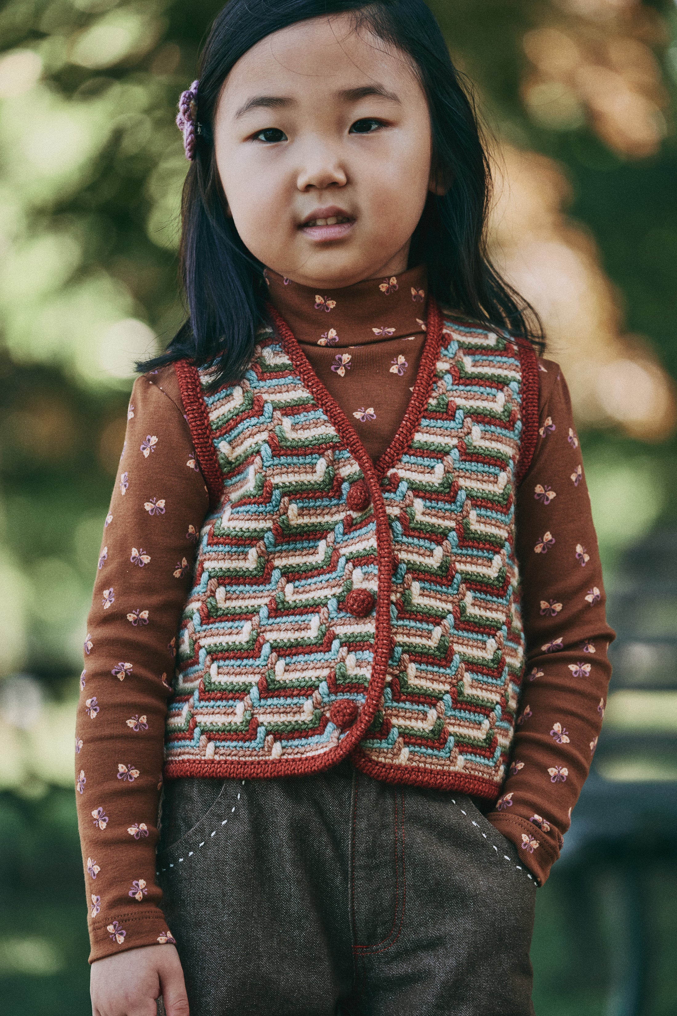 <Misha&Puff> TURTLENECK - NUTMEG MARIPOSA - DROP2