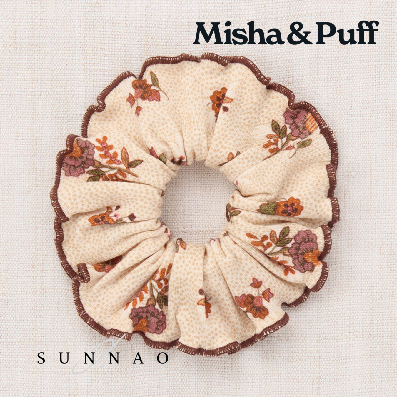 <Misha&Puff> Scrunchie - String/Antique Rose Holyoke Floral - DROP1