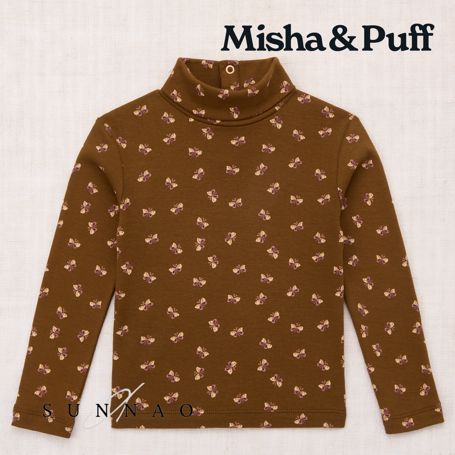 <Misha&Puff> TURTLENECK - NUTMEG MARIPOSA - DROP2
