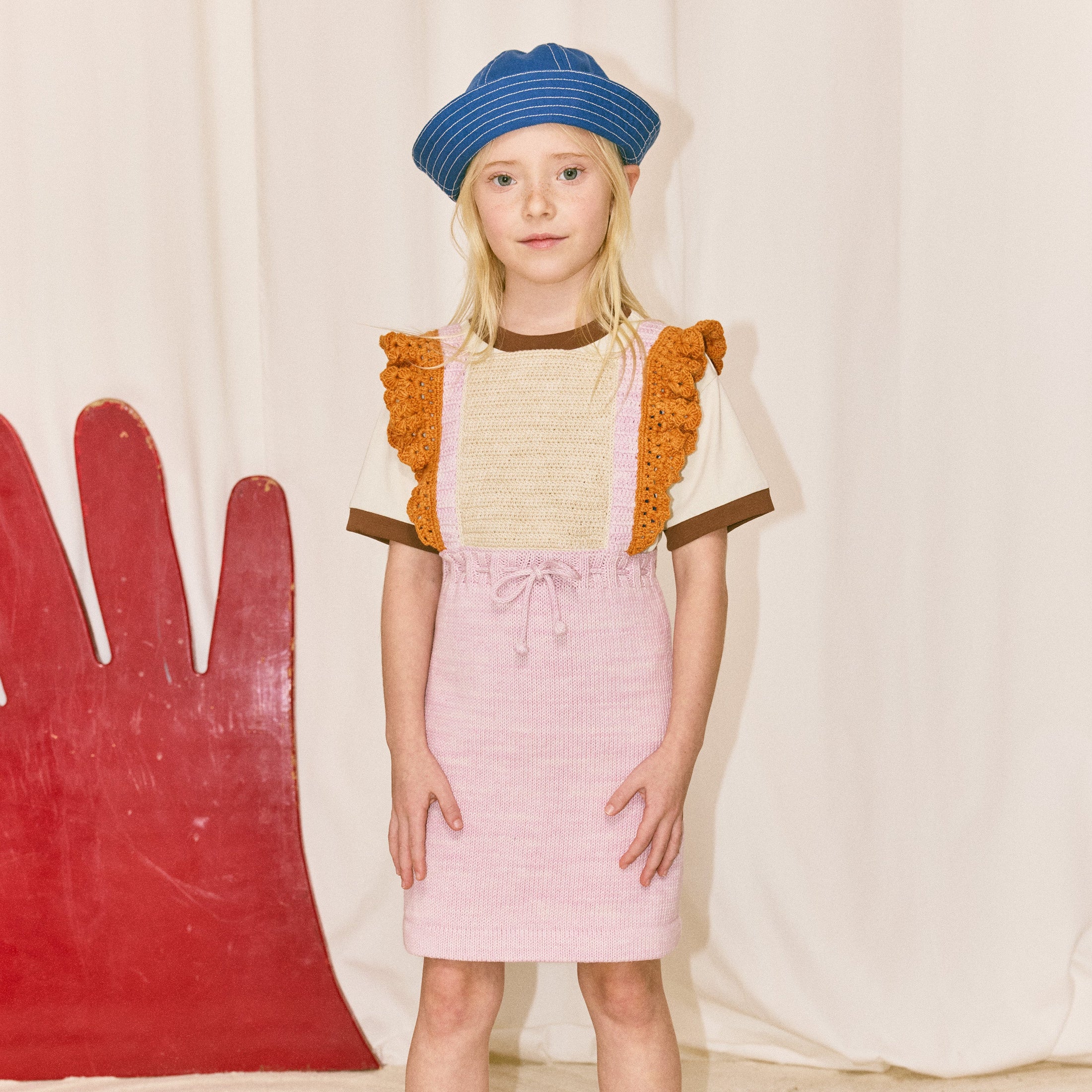 <Misha&Puff> LITTLE PATHS SUNFISH SAILOR HAT - BLUE RIBBON