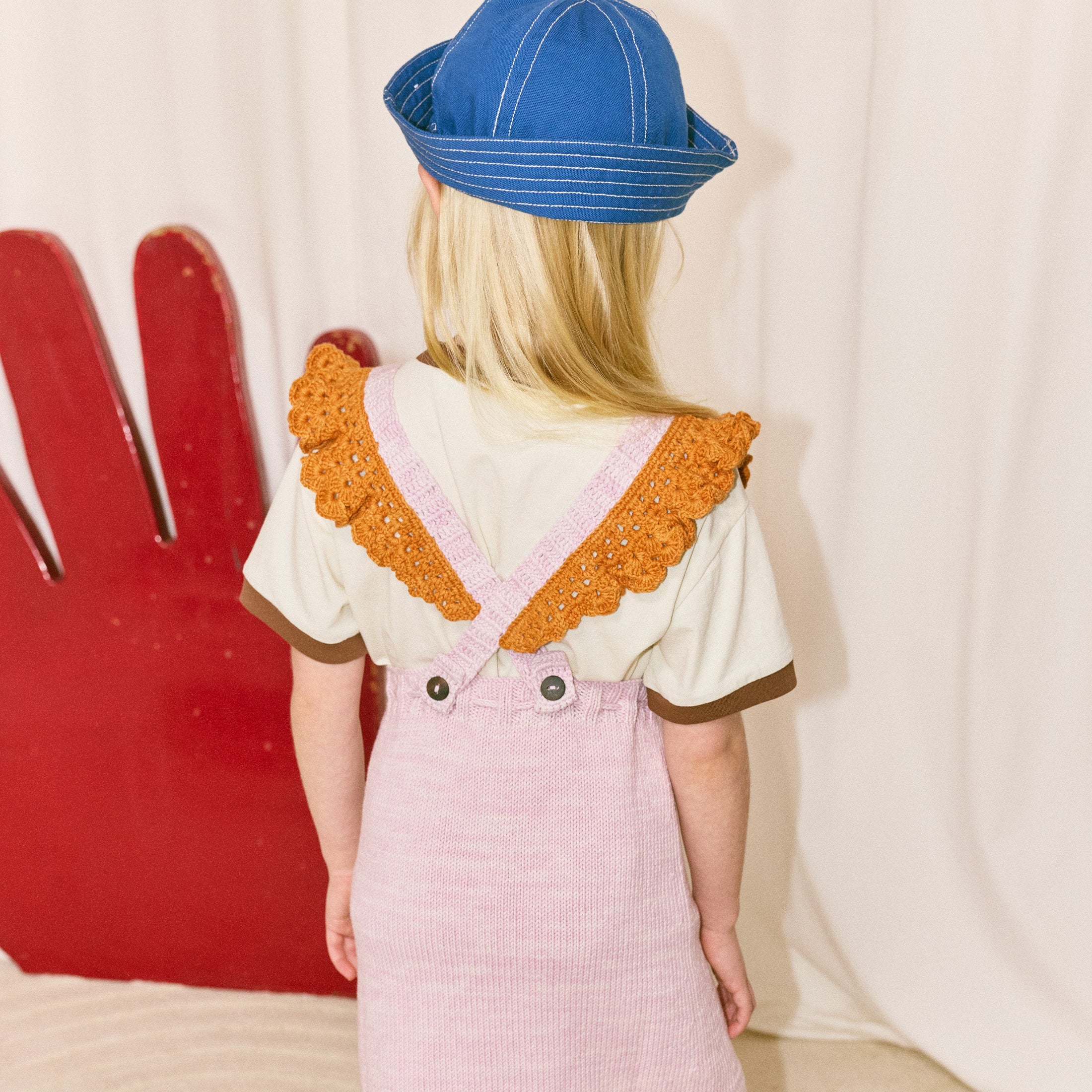 <Misha&Puff> LITTLE PATHS SUNFISH SAILOR HAT - BLUE RIBBON