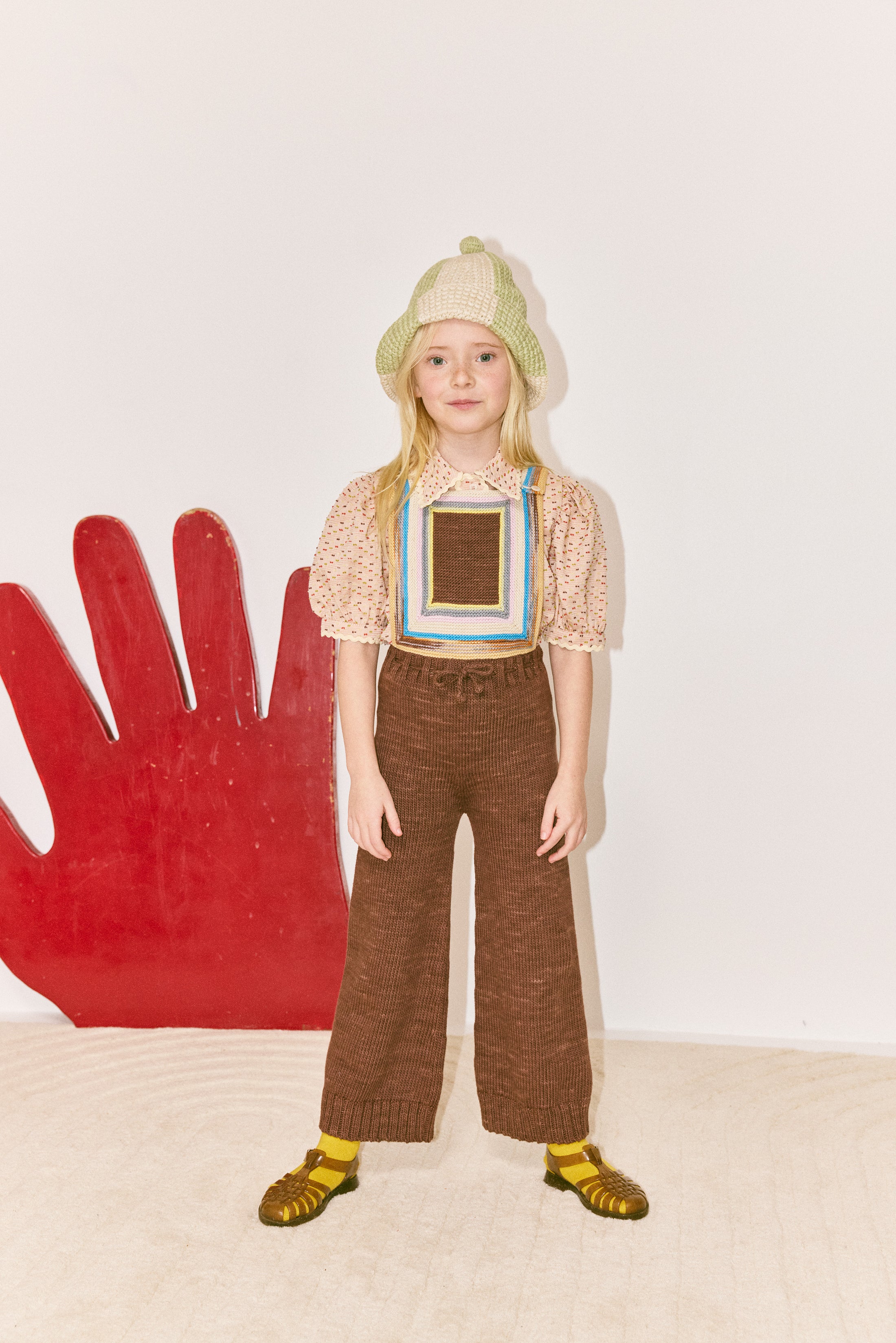 <Misha&Puff> BABY CROCHET TULIP HAT - AVENTURINE