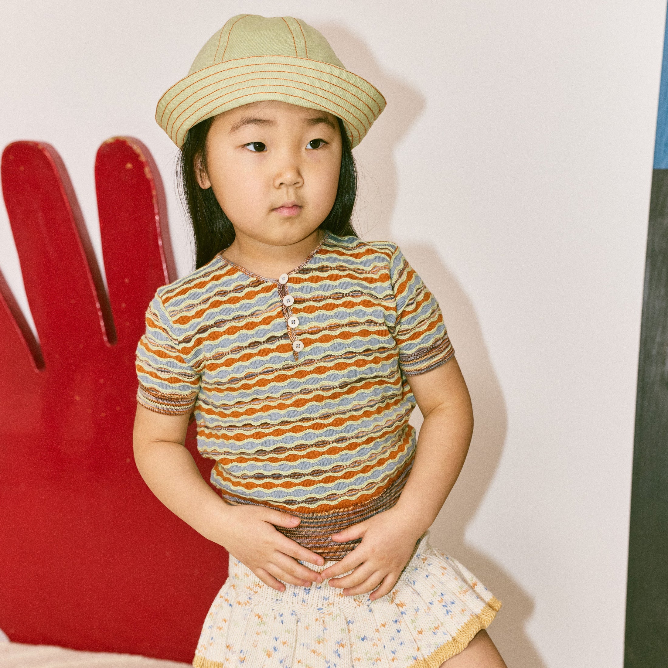 <Misha&Puff> LITTLE PATHS SUNFISH SAILOR HAT - AVENTURINE