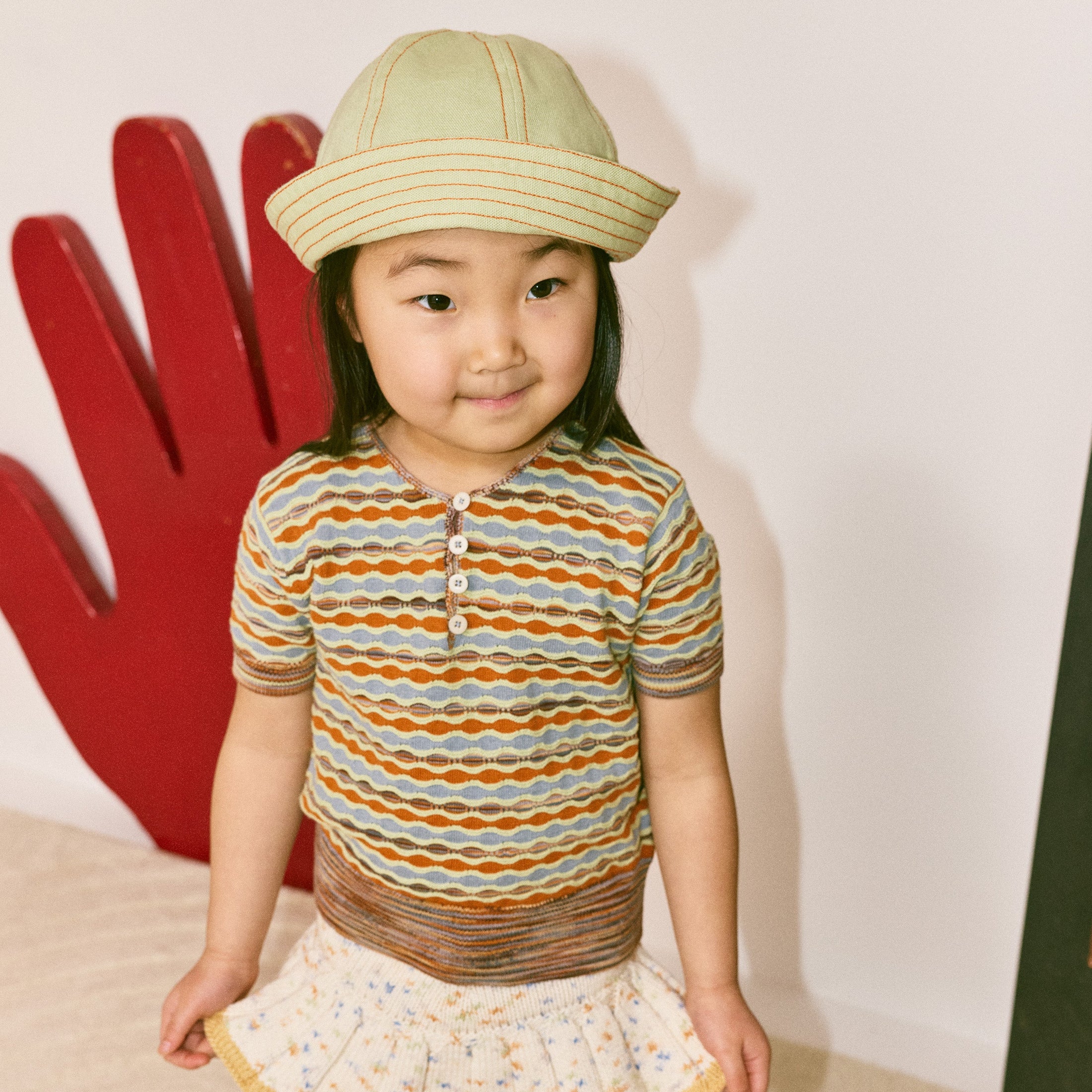 <Misha&Puff> LITTLE PATHS SUNFISH SAILOR HAT - AVENTURINE