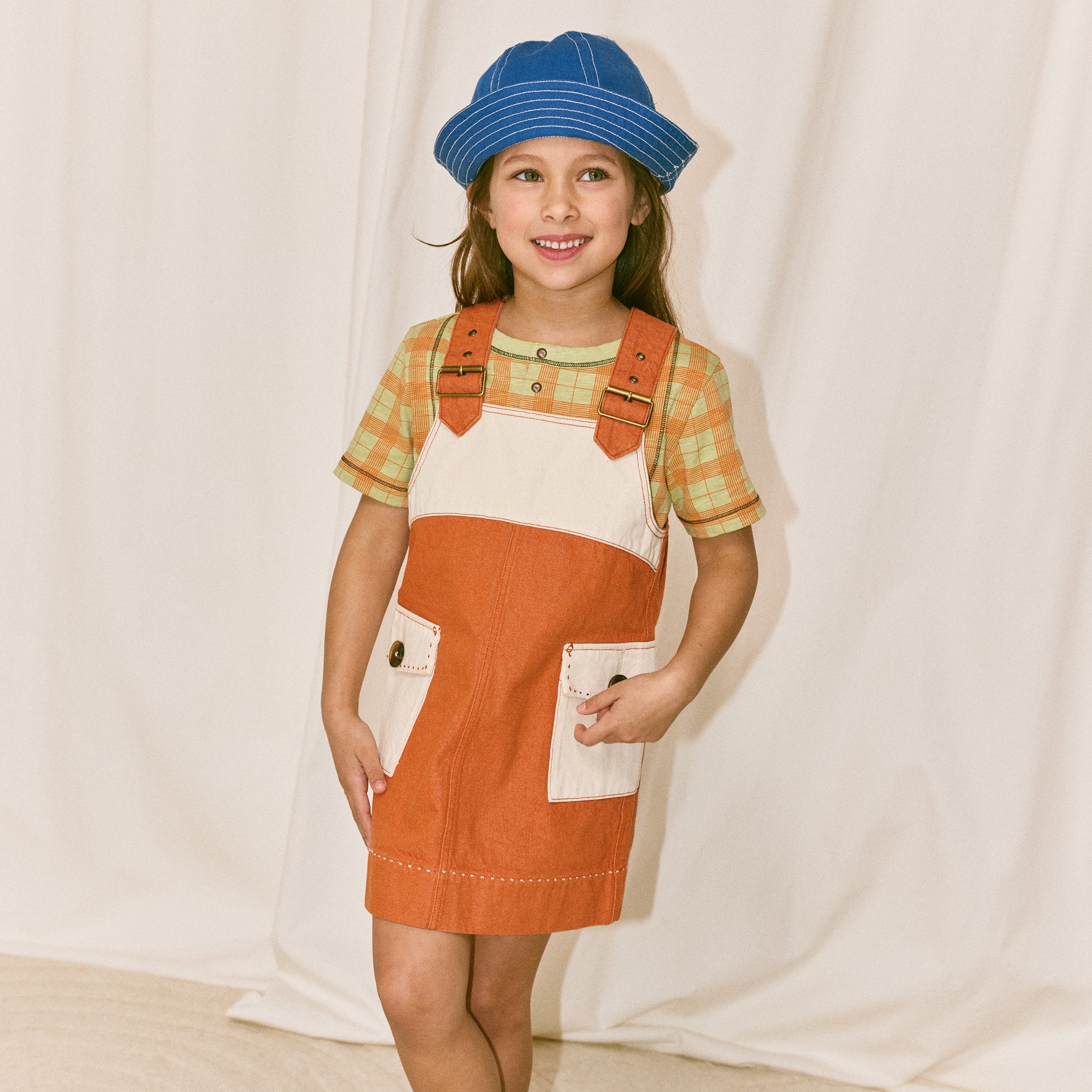 <Misha&Puff> LITTLE PATHS SUNFISH SAILOR HAT - BLUE RIBBON