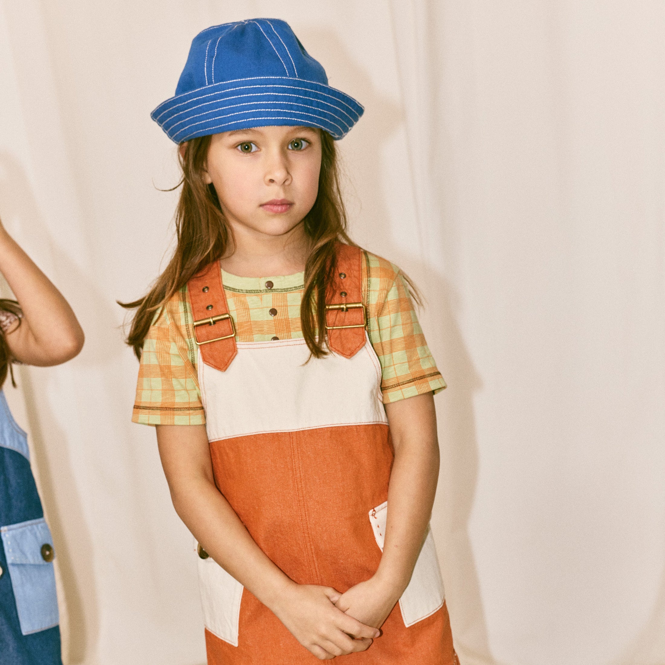 <Misha&Puff> LITTLE PATHS SUNFISH SAILOR HAT - BLUE RIBBON