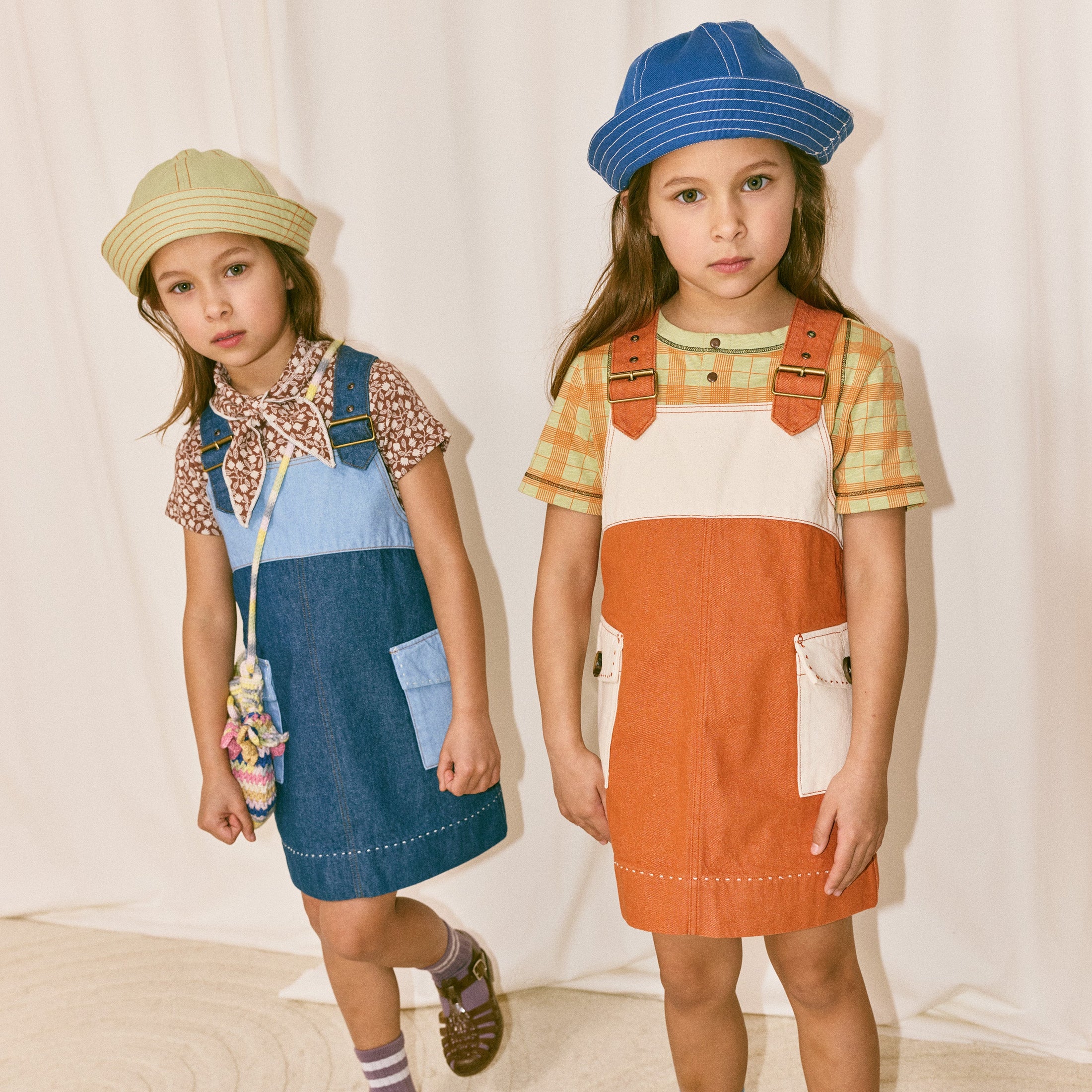 <Misha&Puff> LITTLE PATHS SUNFISH SAILOR HAT - BLUE RIBBON