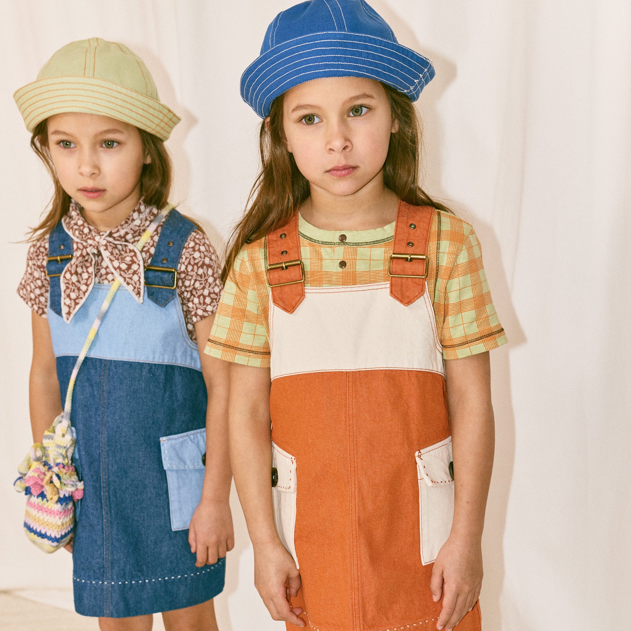 <Misha&Puff> LITTLE PATHS SUNFISH SAILOR HAT - BLUE RIBBON