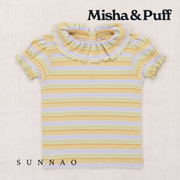<Misha&Puff> BALLOON SLEEVE PALOMA TEE - MIST AVENUE STRIPE