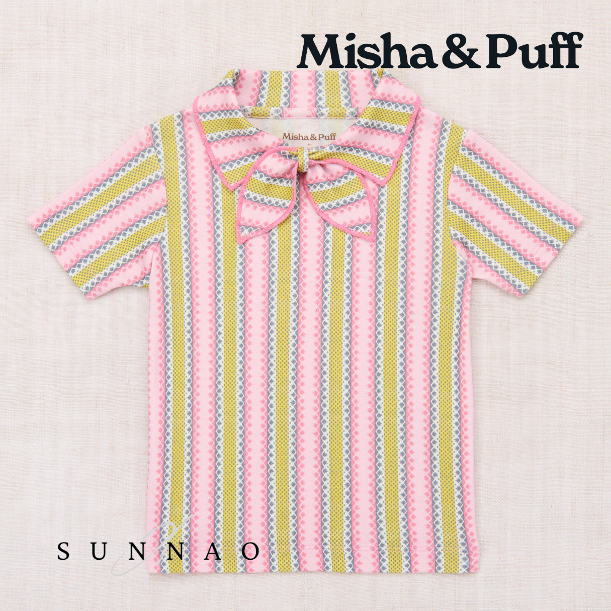 <Misha&Puff> JUNIOR SCOUT TEE - AURA VAQUERO STRIPE　