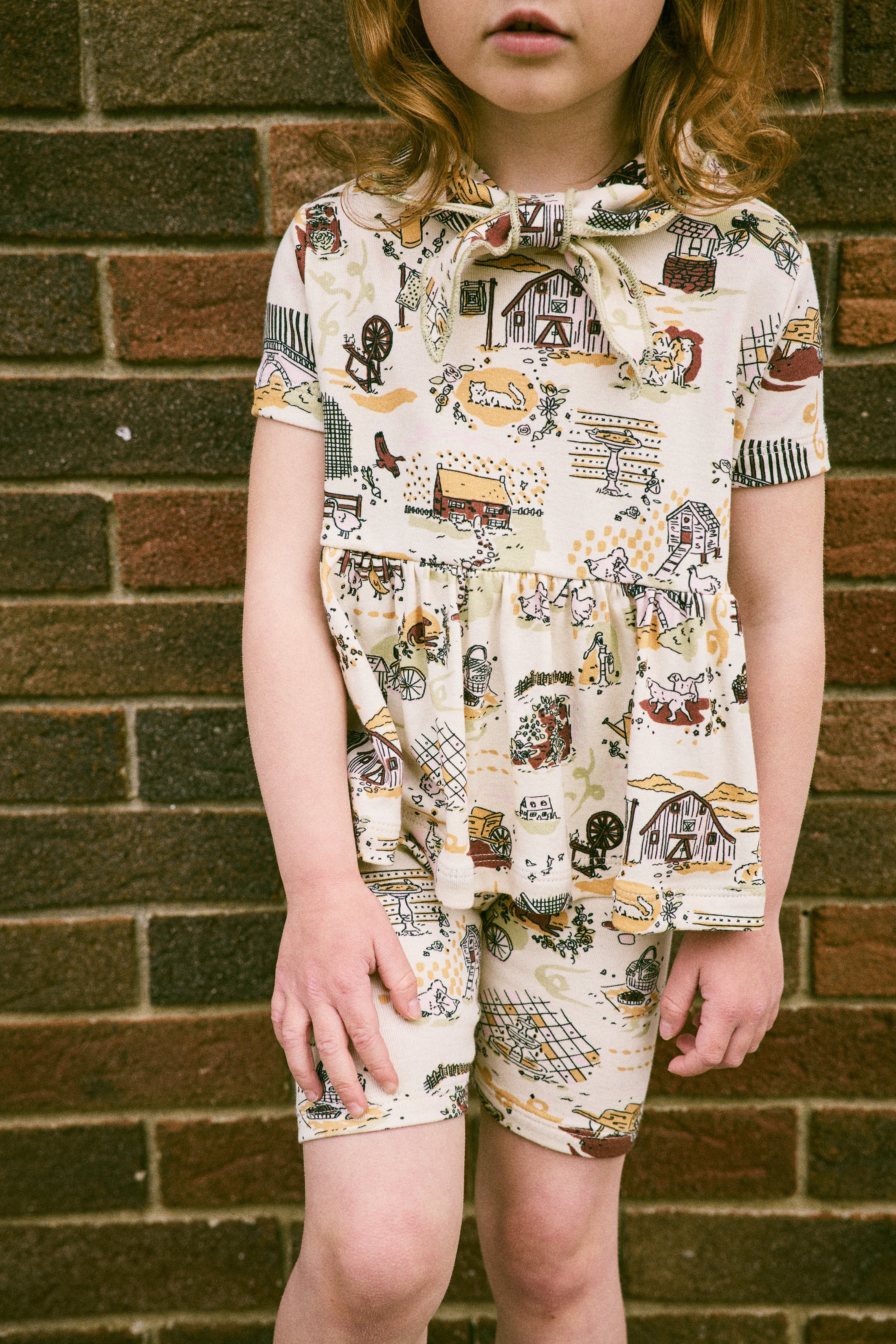 <Misha&Puff> SCOUT PEPLUM TOP - MARZIPAN STORYLAND　