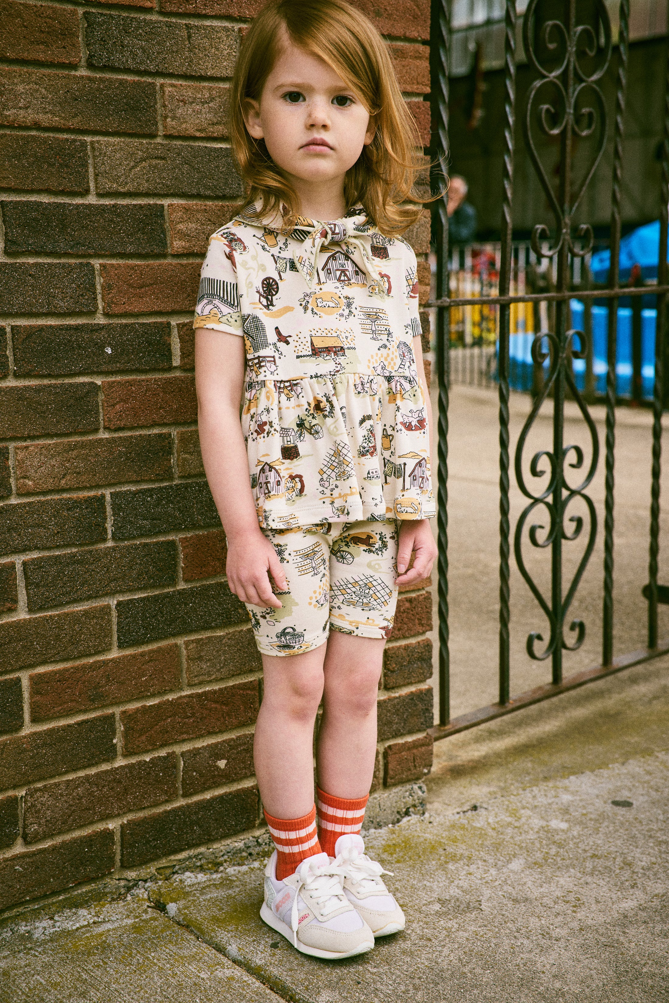 <Misha&Puff> SCOUT PEPLUM TOP - MARZIPAN STORYLAND　