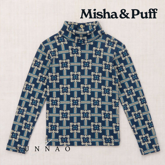 <Misha&Puff> TURTLENECK - MOONLIGHT RAILROAD FLORAL 26Winter