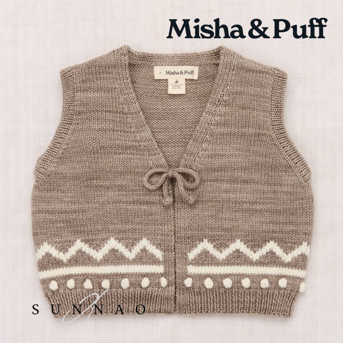 <Misha&Puff> ZIG ZAG VEST - BRUT 26Winter