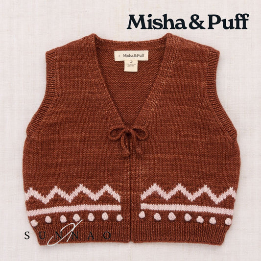 <Misha&Puff> ZIG ZAG VEST - CEDAR 26Winter
