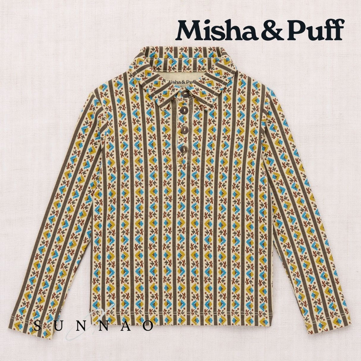 <Misha&Puff> LONG SLEEVE POLO - ALABASTER GALLUP 26Winter