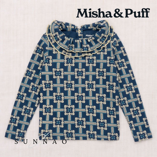 <Misha&Puff> SWEETHEART TOP - MOONLIGHT RAILROAD FLORAL 26Winter