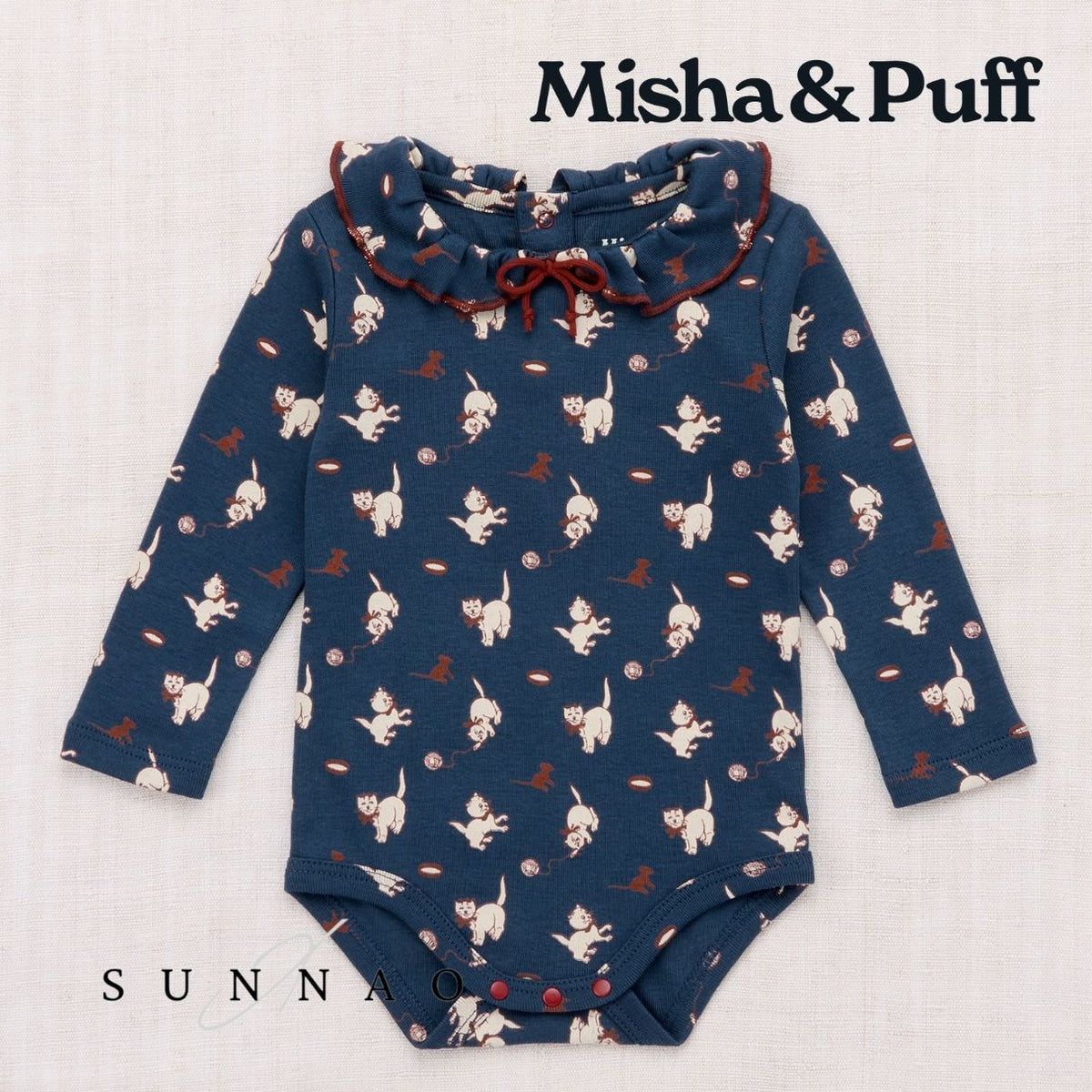<Misha&Puff> BABY PATTIE ONESIE - MOONLIGHT CAT & MOUSE 26Winter
