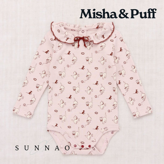 <Misha&Puff> BABY PATTIE ONESIE - CANDYFLOSS CAT & MOUSE