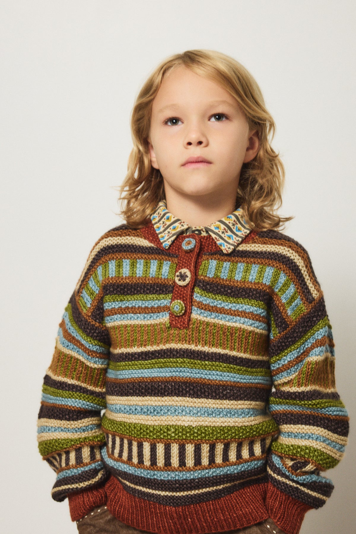 <Misha&Puff> LONG SLEEVE POLO - ALABASTER GALLUP 26Winter
