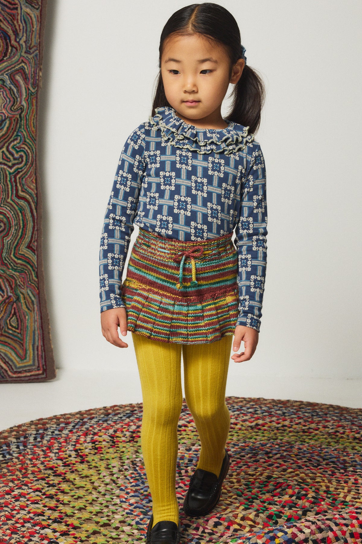 <Misha&Puff> SWEETHEART TOP - MOONLIGHT RAILROAD FLORAL 26Winter